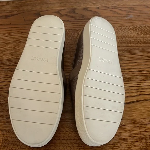 Vince Metallic Gold Sneaker - Picture 2 of 3